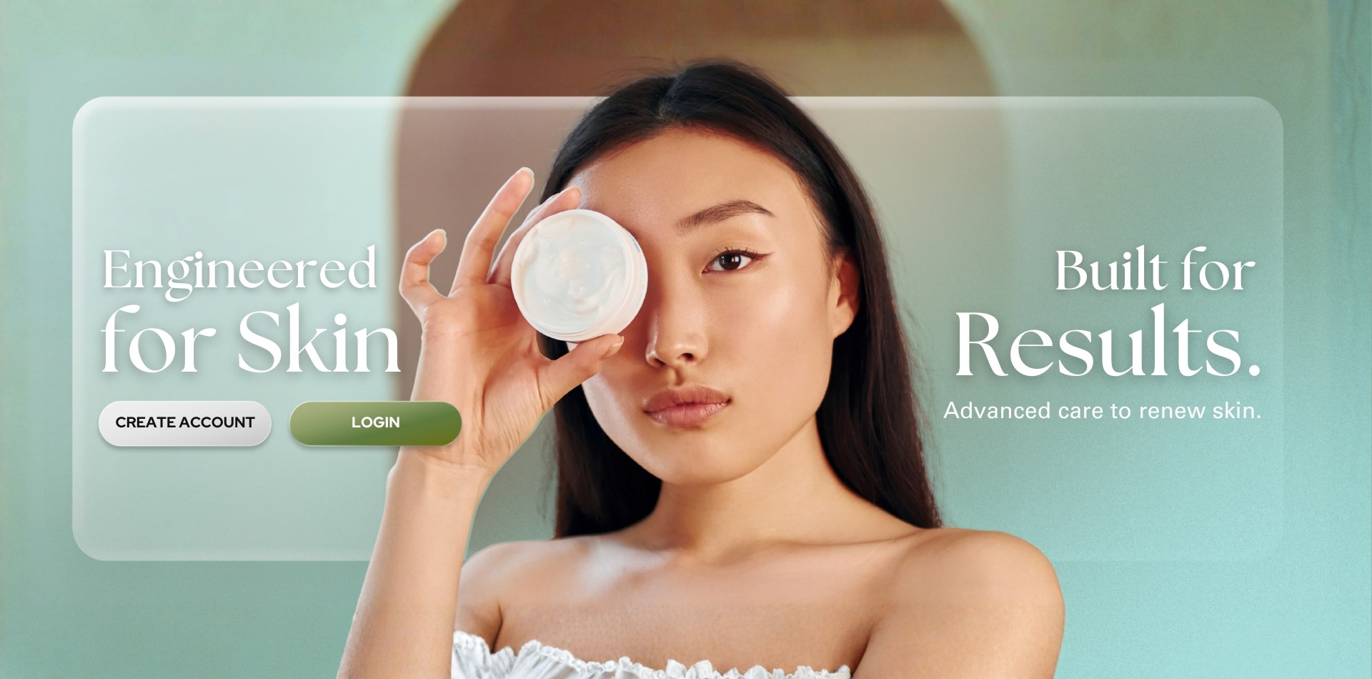 Esthetic Formula skincare product promotional banner 1