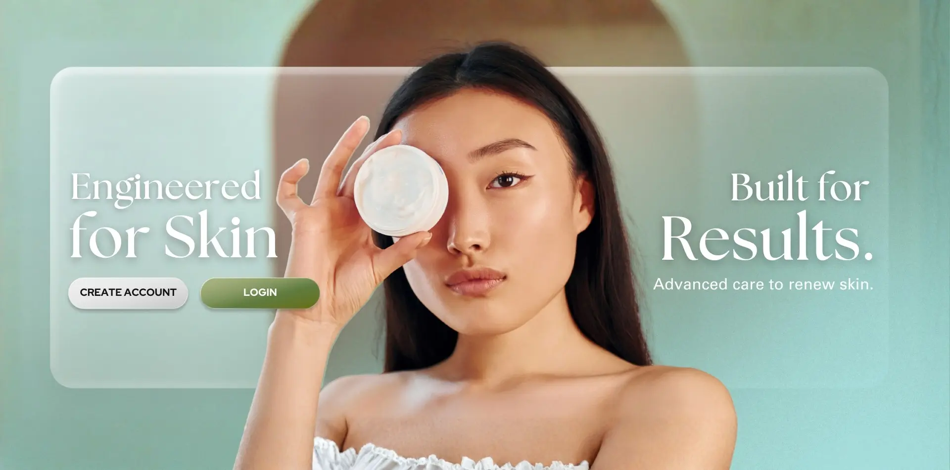 Esthetic Formula skincare product promotional banner 1